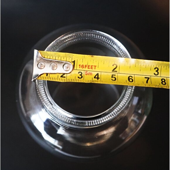 Vintage Glass Hurricane Shade Replacement Chandelier Globe Chimney Fitter - Picture 4 of 4